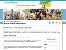 Tablet Screenshot of earlychildhoodeducationtraining.net